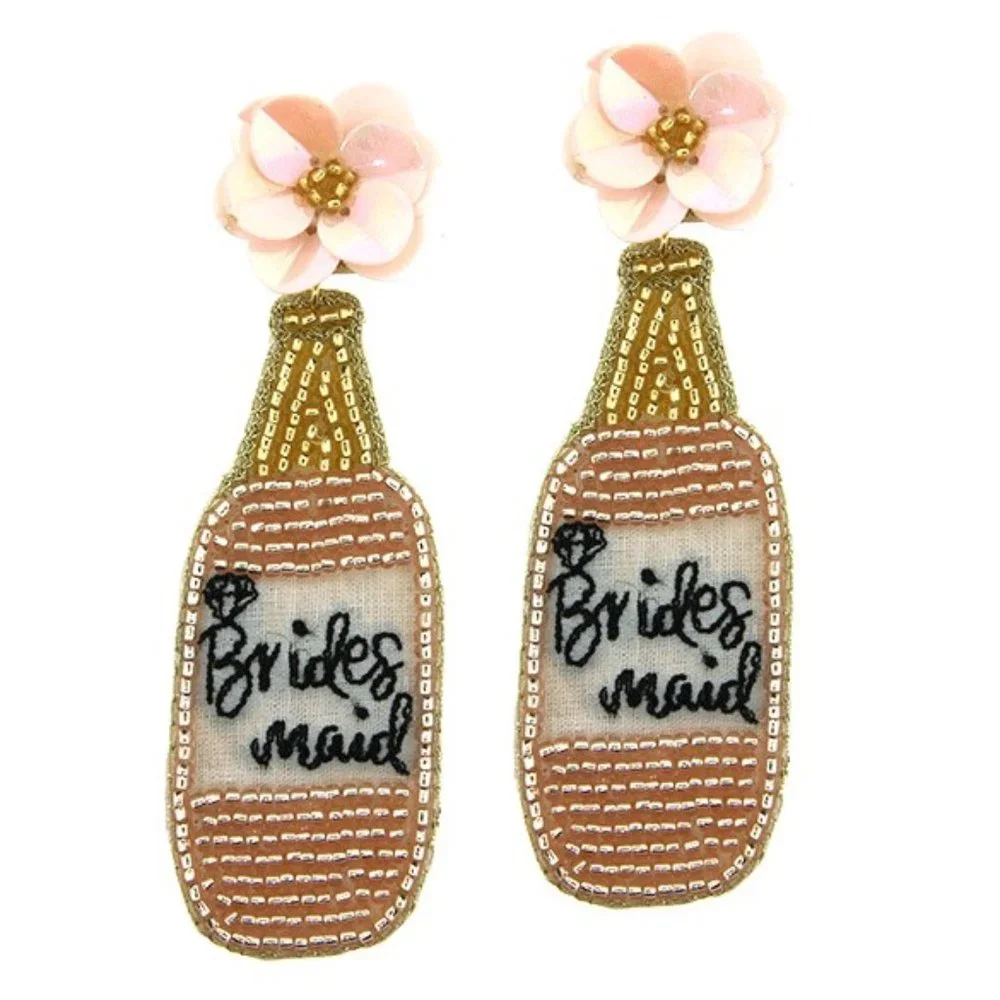 Bridesmaid‎ Bottle Earrings